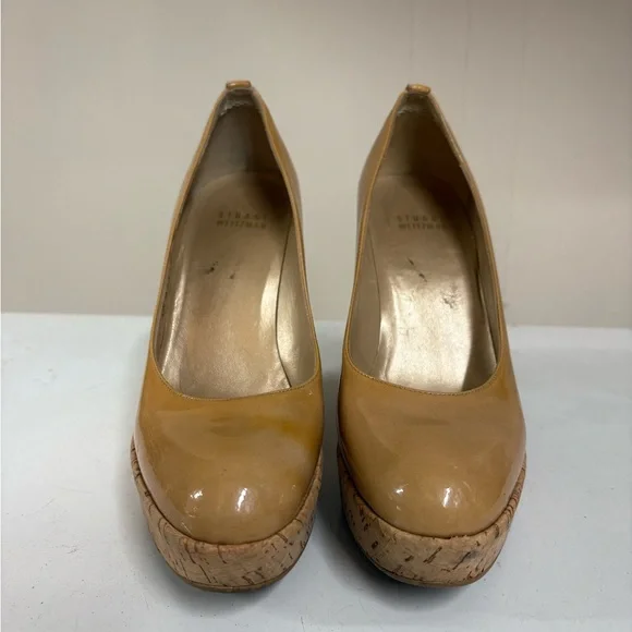 Stuart Weitzman Tan Platform Wedge -6.5 - Picture 2 of 5